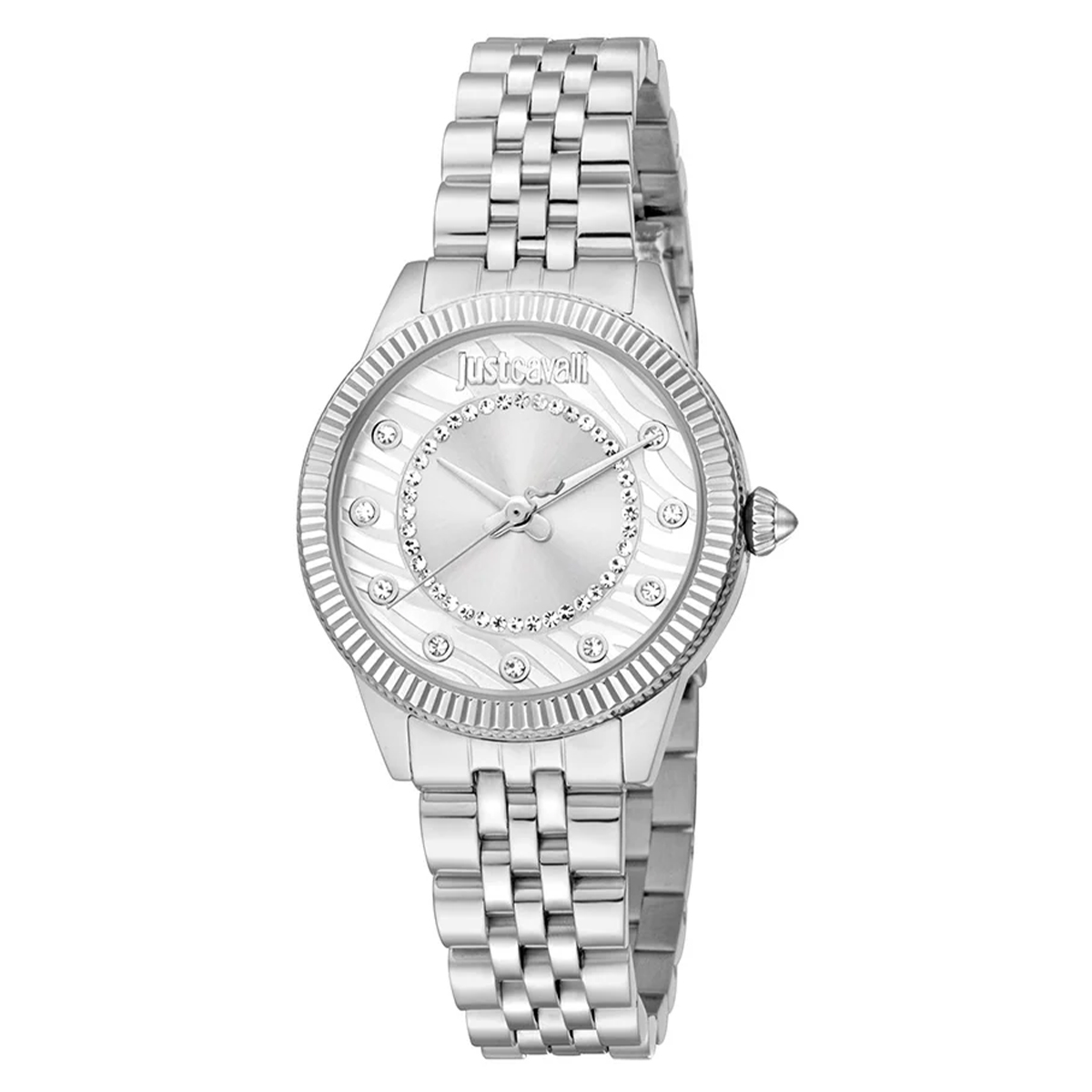 MONTRE JUST CAVALI FEMME SIMPLE ACIER